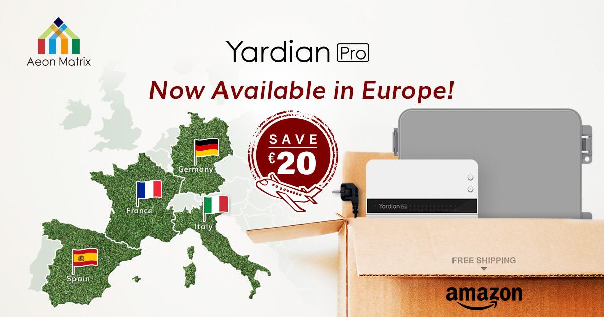 Yardian Pro Smart Sprinkler Controller is available in Europe now